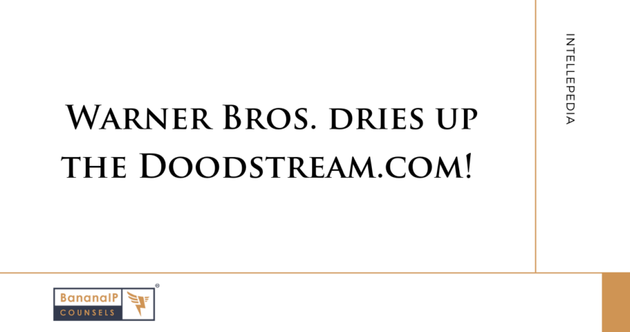 Image accompanying a blogpost on "Warner Bros. dries up the Doodstream.com!"