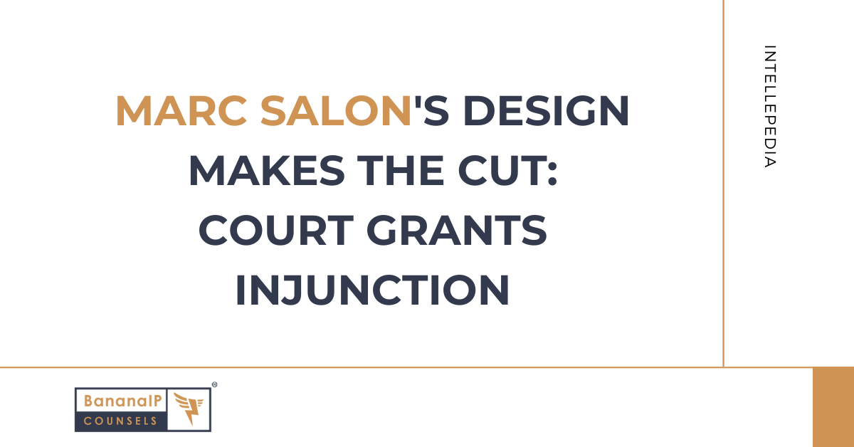 Marc Salon's Design Makes the Cut: Court Grants Injunction