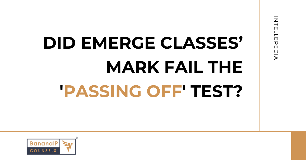 Image accompanying blogpost "Did Emerge Classes' mark fail the 'passing off' test?"