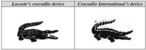 Comparison of lacoste and crocodiles marks