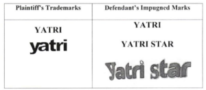 Plaintiff v. Defendant marks