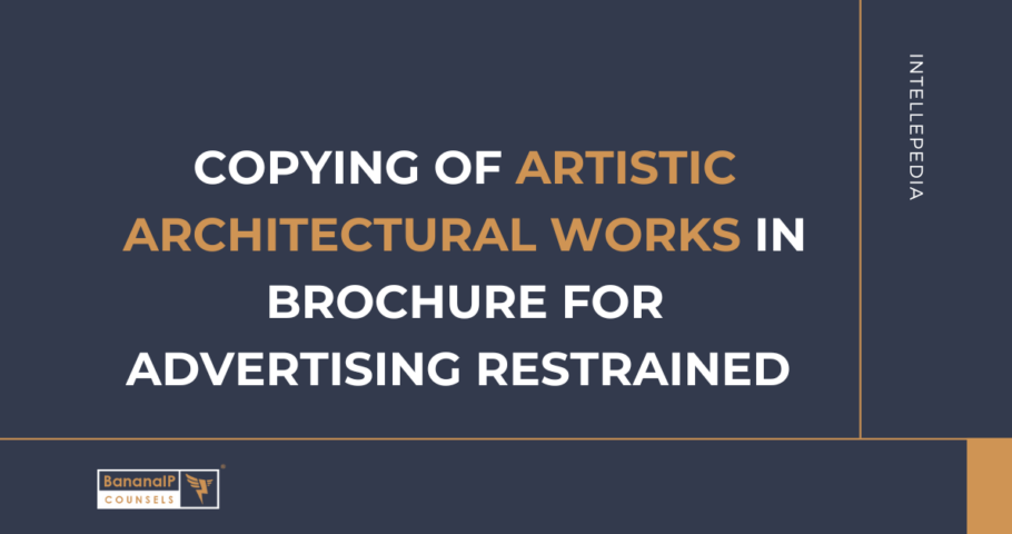 Copying of Artistic Architectural Works in Brochure for Advertising Restrained