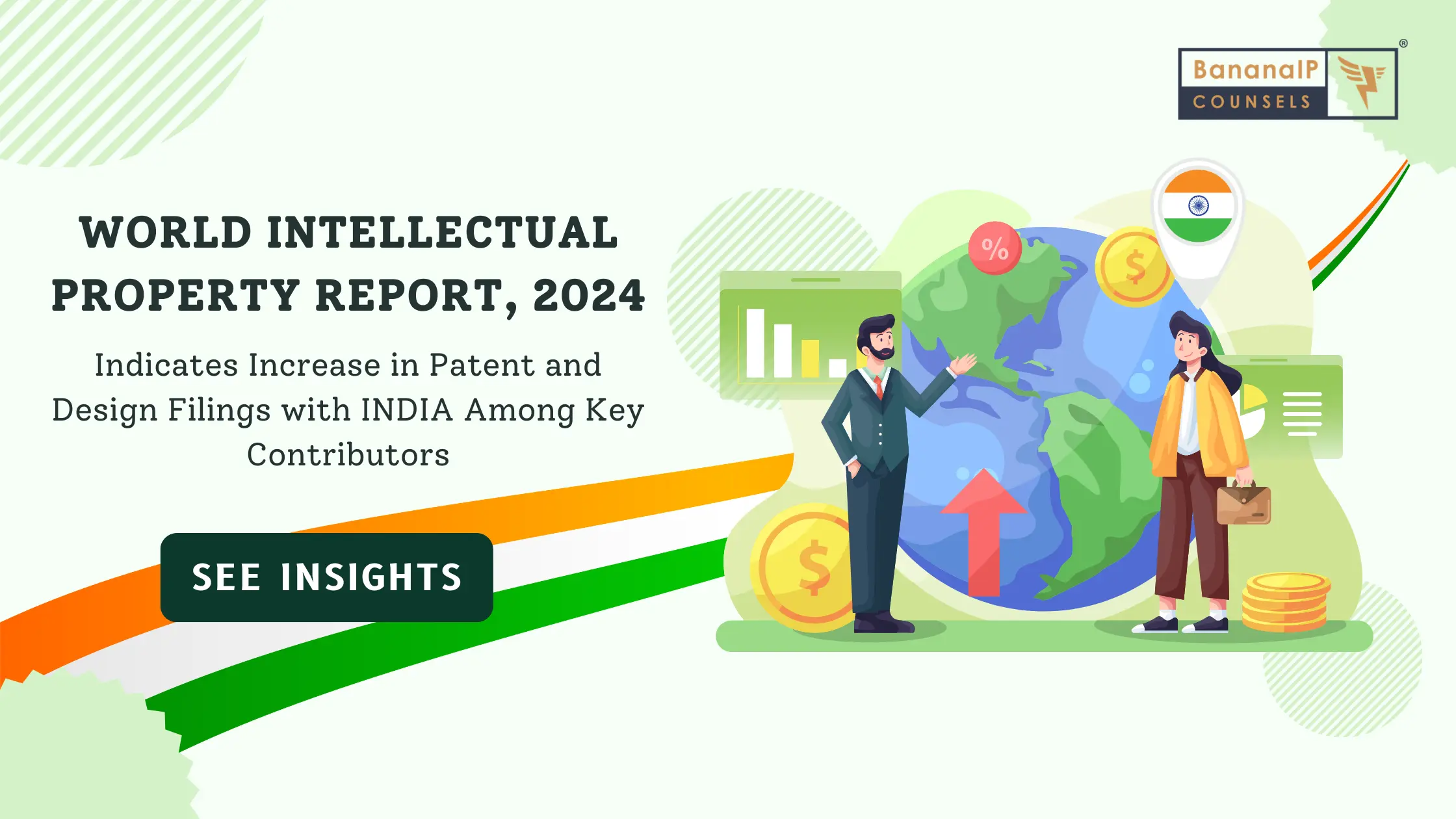 2024 IP Report Indicates Increase in Patent and Design Filings with India Among Key Contributors