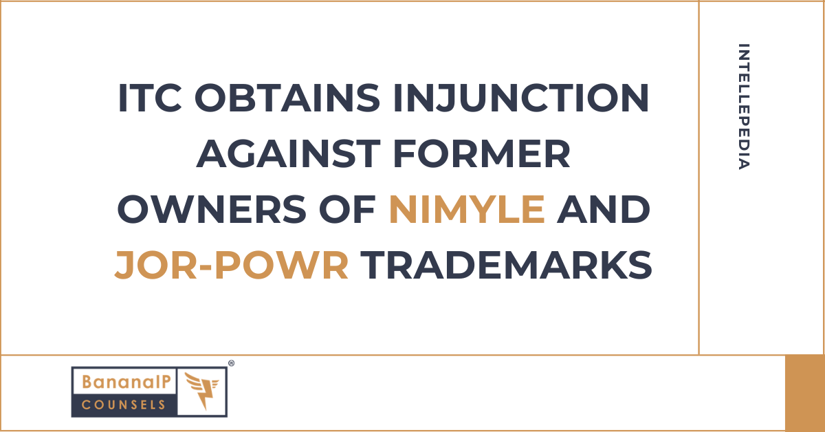 ITC obtains injunction against former owners of NIMYLE and JOR-POWR Trademarks